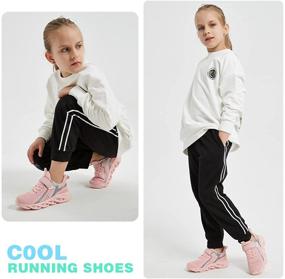 img 2 attached to 👟 JABASIC Детские легкие беговые кроссовки: Дышащие теннисные спортивные кроссовки для мальчиков и девочек.