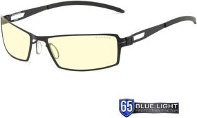 img 2 attached to 👓 Игровые очки с блокировкой голубого света, SheaDog/Onyx от Gunnar, 65% защита от синего света, 100% ультрафиолетовый свет, антибликовое покрытие для снижения напряжения и сухости глаз