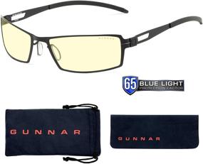 img 4 attached to 👓 Игровые очки с блокировкой голубого света, SheaDog/Onyx от Gunnar, 65% защита от синего света, 100% ультрафиолетовый свет, антибликовое покрытие для снижения напряжения и сухости глаз