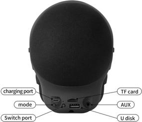 img 3 attached to YSEECHENS Черепной динамик: портативная акустическая система с Bluetooth и выходной мощностью 8 Вт для настольных ПК, ноутбуков, мобильных телефонов, MP3-плееров, MP4-плееров - улучшенный стереозвук с мощным басом.
