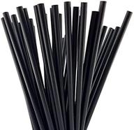 🥤 skemix black 10 inch drinking straws: pack of 250, 0.28 inch width straws for all beverages logo