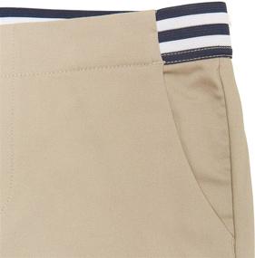 img 2 attached to 👖 Comfortable French Toast Girls' Stretch Contrast Elastic Waist Pull-on Pant: Stylish and Easy to Wear