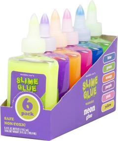 img 2 attached to 🌈 Maddie Rae's Slime Making NEON Glue - (6) 4oz Bottles, 6 Various Colors, Fast Shipping - Non Toxic, School Approved Formula, Ideal for Slime Making Kit Supplies, Crafts, Easter Basket