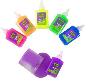 img 3 attached to 🌈 Maddie Rae's Slime Making NEON Glue - (6) 4oz Bottles, 6 Various Colors, Fast Shipping - Non Toxic, School Approved Formula, Ideal for Slime Making Kit Supplies, Crafts, Easter Basket
