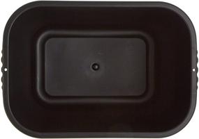 img 2 attached to 🗑️ Sparco Rectangular 7 Gallon Black Wastebasket - SPR02160