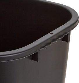img 3 attached to 🗑️ Sparco Rectangular 7 Gallon Black Wastebasket - SPR02160