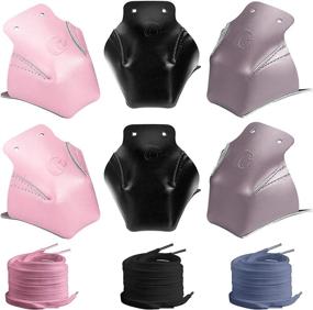 img 4 attached to 🛡️ Tanzfrosch Genuine Cowhide Roller Skate Toe Guards - 100% Protector Caps for Quad Roller Skates with Bonus Pair of Double Row Skating Shoelaces