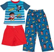 🌙 komar kids ryan's world all over print 3-piece pajama set - ultimate comfort for kids logo