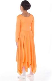 img 3 attached to 🎉 Danzcue Girls Long Sleeve Dance Dress - Celebrating the Spirit