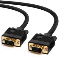 cmple - 15 feet vga svga cable with gold-plated male to male connectors, full hd support for displays, hdtvs, monitors, and projectors logo