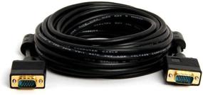 img 2 attached to Cmple - 15 Feet VGA SVGA Cable with Gold-Plated Male to Male Connectors, Full HD Support for Displays, HDTVs, Monitors, and Projectors