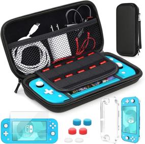 img 4 attached to 🎮 Ultimate Nintendo Switch Lite Accessories Kit with Carrying Case, Tempered Glass Screen Protector, Games Card, and More!