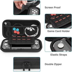 img 2 attached to 🎮 Ultimate Nintendo Switch Lite Accessories Kit with Carrying Case, Tempered Glass Screen Protector, Games Card, and More!