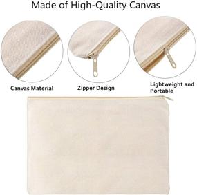 img 2 attached to 🎁 10 Pack Large Blank Canvas Bag Set - Ideal for DIY Crafts, Bridesmaid Gifts, and More!