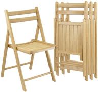 🪑 набор складных стульев robin 4 шт.: родительский, естественная отделка - набор из 4 штук - обзор продукта и руководство по покупке. логотип