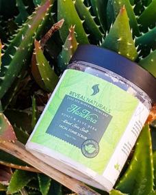 img 2 attached to Organic Aloe Vera & Honey Face Scrub: Dead Sea Salt, Vitamin E Infused | Unscented Cleanser, Moisturizer & Blackhead Remover