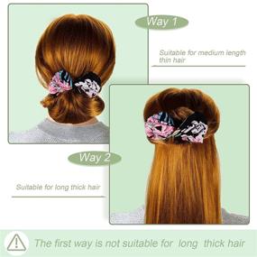 img 1 attached to Effortless Hairstyling with 4-Piece Deft Bun Maker: French Twist Hair Accessory for Women - Cloth Magic Clip Headband for Lazy Hair Curler and Stylish Bun Patterns