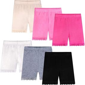 img 4 attached to Дышащие спортивные юбки Auranso для активных девочек: идеальные шорты для выступлений