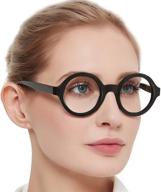 👓 stylish round reading glasses for women - mare azzuro readers 0 1.0 1.5 2.0 2.5 3.0 3.5 logo