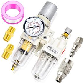 img 4 attached to 🔧 Pneumatic Pressure Regulator AC2010 (0-150PSI) with Filter Lubricator - Optimal Performance and Air Quality Control