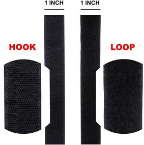 img 3 attached to 🧵 1-Inch YKK Black Sew on Hook and Loop Fastening Tape - 10 Yards/roll - Style Group