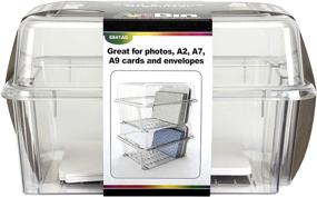 img 4 attached to ArtBin Clear Card & Photo Box with Dividers, 0 inch