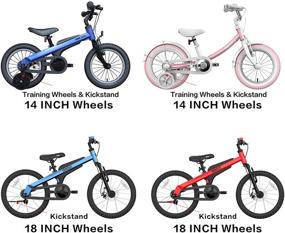 img 1 attached to 🚲 Segway Ninebot Kids Bike: Boys and Girls, 14 inch with Training Wheels, 14-18 inch with Kickstand - Pink, Blue, Red