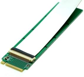 img 2 attached to Sintech M.2 NVME Extender - NGFF M Key PCIe SSD Extension Card with Anti-electromagnetic Foiled Cable, 20CMS Silver Cable