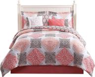 mallory 7 piece queen comforter set logo