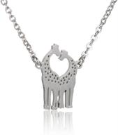 💑 huan xun stainless steel couples necklace and earrings collection - assorted styles logo