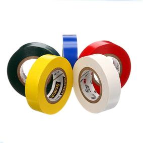 img 1 attached to 3M Scotch #35 Electrical Tape Multi-Color Value Pack (10457NA) - 5 Rolls: Superior Electrical Insulation in a Convenient Set