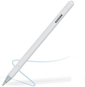 img 4 attached to 🖊️ CLCCON Stylus Pen for Apple iPad & iPhone, Rechargeable Capacitive Stylus Pen for iPad Air 2/3, iPad Mini 3/4/5, iPad 2018/2019, iPad Pro 1/2 & Later, iPhone 6/7/8, and More (White)