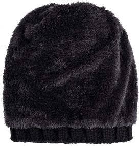 img 1 attached to 🧣 Womens Winter Cable Knit Beanie Hat with Thick Faux Fur Pom and Fleece Lining - PAGE ONE Skull Cap