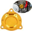 nicecnc gold engine oil filter cover cap plug powerful magnet embedded compatible with suzuki drz400 logo