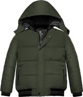 stay warm and stylish with wantdo thicken hooded jacket - boys' clothing logo