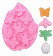 🪲 insect silicone soap mold - moldfun butterfly bee dragonfly ladybug mold for bath bomb, lotion bars, chocolate, candy, jello, crayon, baking cupcake, muffin, wax logo