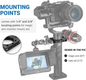 img 2 attached to 🔧 SMALLRIG Mounting Rod Clamp Ring for Zhiyun Crane2 Crane v2 Crane Plus Gimbal Stabilizer - 2119