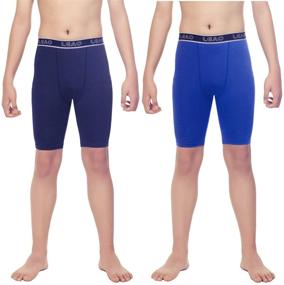 img 4 attached to LEAO Compression Performance Boys' Athletic Underwear - Optimal Clothing for Active Lifestyle