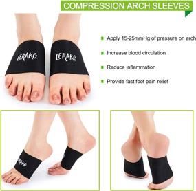 img 2 attached to 🌱 12pcs Plantar Fasciitis Arch Support Kit Bundle-Cushioned Arch Sleeves, Braces, Silicone Supports & Free Insoles-Efficient Pain Relief & Long-lasting Comfort-Perfect Sizes for Men & Women