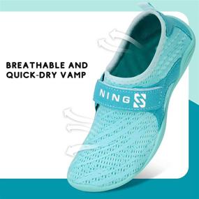 img 3 attached to Torotto Kids Water Shoes: Lightweight Swim & Pool 👟 Shoes for Toddlers - Aqua Socks, Sport Sneakers, Girls' Athletic Footwear