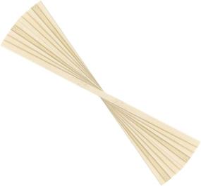 img 2 attached to 🎋 Favordrory 11.8 Inch Natural Bamboo Craft Sticks – Strong Bamboo Strips, Ideal for Wood Crafts, 50 Pieces