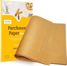 img 4 attached to Katbite 200Pcs 12x16 In Unbleached Parchment Paper Sheets for Baking, Precut Heavy Duty Baking Paper, Half Sheet Baking Sheets for Cookies, Cooking, Air Fryer, Oven