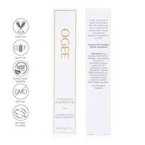 img 2 attached to 💋 Ogee Sculpted Lip Oil - Organic Coconut, Jojoba Oil, Vitamin E - Top Lip Balm and Overnight Treatment