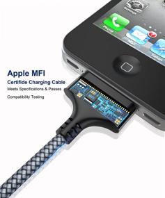 img 2 attached to 🔌 USB-кабель Apple с сертификацией 6.6 фута 2-Pack - Кабели для iPhone 4/4s, 3G/3GS, iPad 1/2/3, iPod с высокой скоростью синхронизации и зарядки (серый)