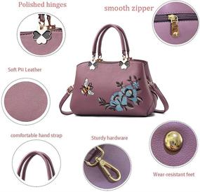 img 2 attached to ELDA Crossbody Embroidery Handbags Shoulder Women's Handbags & Wallets