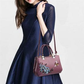 img 1 attached to ELDA Crossbody Embroidery Handbags Shoulder Women's Handbags & Wallets