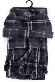 img 2 attached to 🧣 Polyester Fleece Winter Women's Accessories and Scarves & Wraps in Black for Women