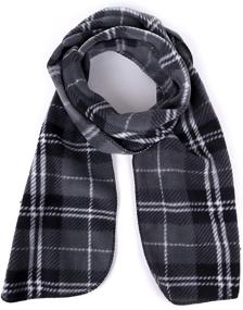 img 1 attached to 🧣 Polyester Fleece Winter Women's Accessories and Scarves & Wraps in Black for Women