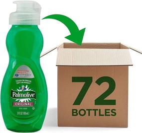 img 4 attached to 🧴 PALMOLIVE Bulk Travel Dishwashing Liquid, Original Scent, Green, 3 Fluid Ounce Bottle (Case of 72) - Total 216 Fluid Ounces - Kitchen Soap & Cleaning Supplies