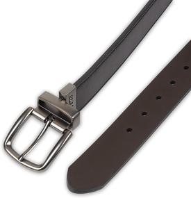 img 1 attached to Stylish & Versatile: Dockers Feather Reversible Men's Belt Accessories in Black & Brown